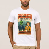 UFO TV Anchorman Morning Show Roswell Aliens T-shirt (Voorkant)