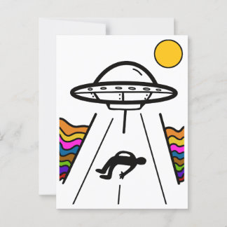 UFO UAP buitenaardse ontvoering Briefkaart