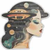 UFO UAP Dromen Sticker (Voorkant)
