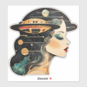 UFO UAP Dromen Sticker (Vel)