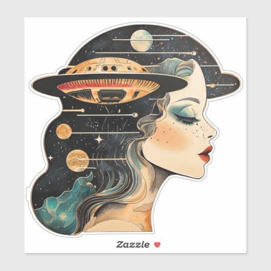 UFO UAP Dromen Sticker (Vel)