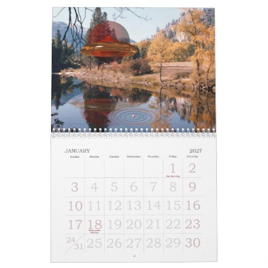 UFO - uitheemse werelden Valxart-kalender Kalender (Jan 2027)