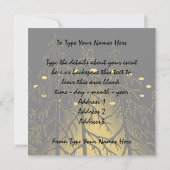 UFO-uitnodigingen persoonlijke SPACESHIP Art RSVP Kaart (Achterkant)