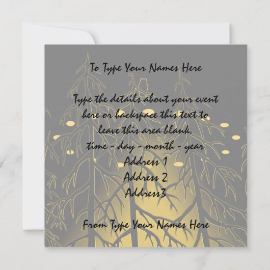 UFO-uitnodigingen persoonlijke SPACESHIP Art RSVP Kaart (Achterkant)