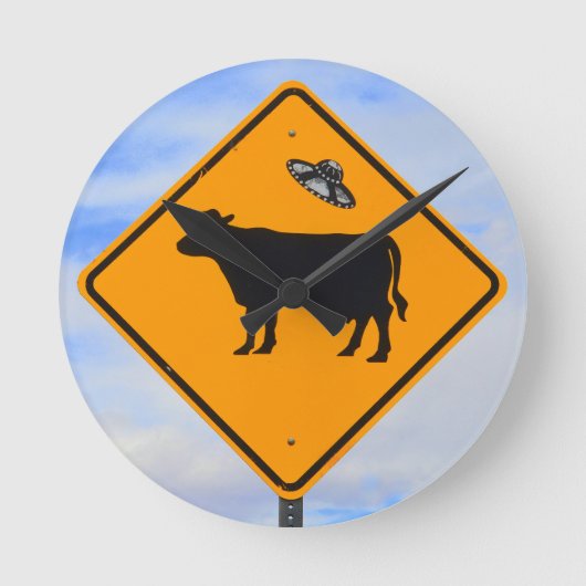 UFO-verkeersbord Ronde Klok (Voorkant)