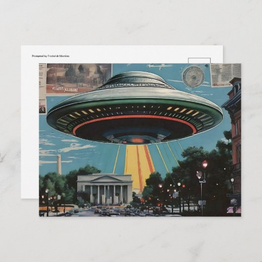 UFO via DC Briefkaart (Voorkant / Achterkant)