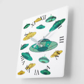 UFO VIERKANTE KLOK (Hoek)