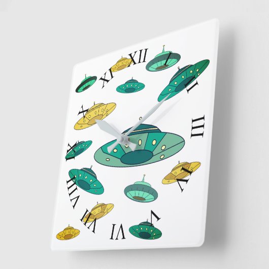 UFO VIERKANTE KLOK (Hoek)