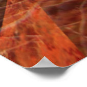 UFO-vlieg boven uitheemse piramiden Poster (Hoek)