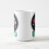 UFO vliegen op ruimteschip Koffiemok (Center)