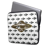 UFO vliegende schotel Laptop Sleeve (Voorkant Links)