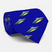 UFO Vliegende Schotel Stropdas (Opgerold)