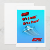 UFO Vliegende Schotel UAP uit deze wereld Kaart (Voorkant / Achterkant)