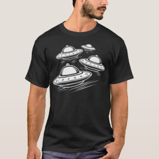 Ufo-vliegende schotels t-shirt