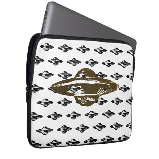 UFO-vliegensauw Laptop Sleeve (Voorkant Rechts)