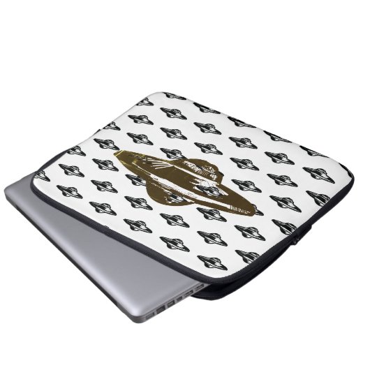 UFO-vliegensauw Laptop Sleeve (Voorkant onderkant)