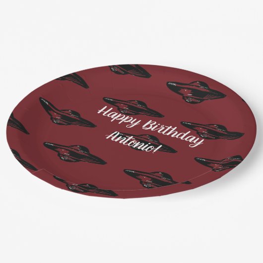 UFO-vliegensauw Papieren Bordje (Gekanteld)