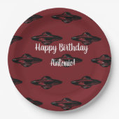 UFO-vliegensauw Papieren Bordje (Voorkant)