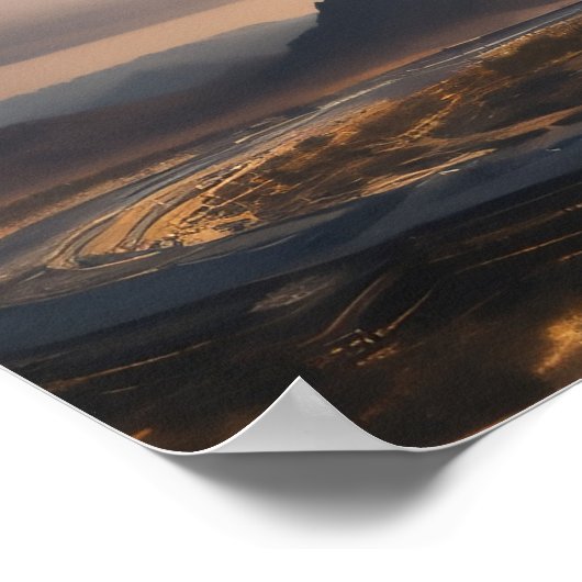 UFO-vliegensauw Poster (Hoek)