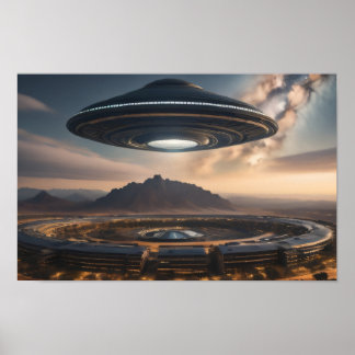 UFO-vliegensauw Poster