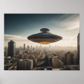 UFO-vliegensucer Poster (Voorkant)