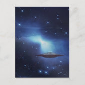 UFO-vliegobject in de ruimte Briefkaart (Voorkant)