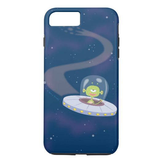 UFO-vluchten door de ruimte Case-Mate iPhone Case (Achterkant)