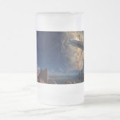 UFO-vreemde wereld - SciFi-landschap Matglas Bierpul (Center)