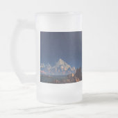 UFO-vreemde wereld - SciFi-landschap Matglas Bierpul (Links)