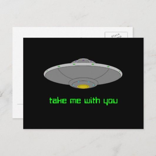 UFO - vrijwillige ontvoering Briefkaart (Voorkant / Achterkant)