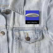 UFO Waarnemer Vierkante Button 5,1 Cm (In situ)