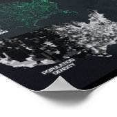 UFO-waarnemingskaart 16 x 20 inch Poster (Matte) (Hoek)