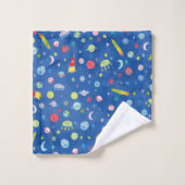 UFO-Waterverf voor buitentarktpatroon Bad Handdoek (Wasdoekje)