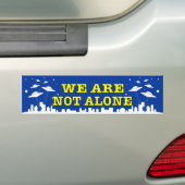 UFO We zijn niet alleen decimaal met ET-ruimtevaar Bumpersticker (Op auto)