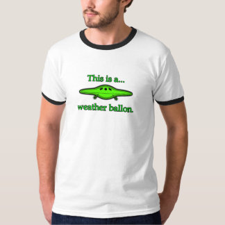UFO-weerballon, leuk voor big bang-ventilatoren. T-shirt