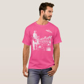 UFO Westerne Retro Cowboy T-shirt (Voorkant volledig)