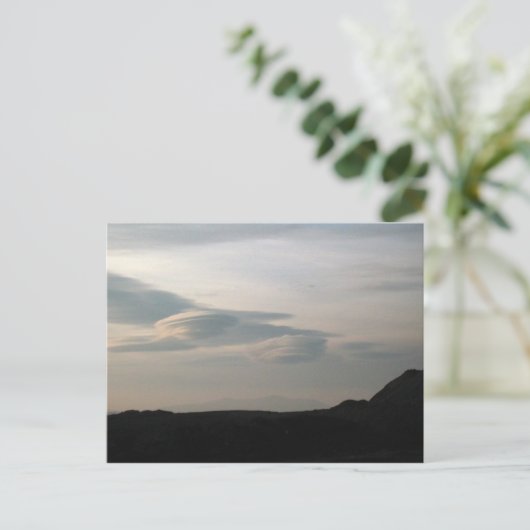 UFO-wolken Briefkaart (Staand voorkant)