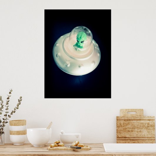 UFO-zout en Pepper Shaker Poster (Keuken)