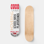 UFO ZWEVENDE GRAYS Skateboard (Voorkant)