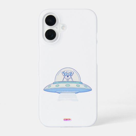 Ufodog logo1  iPhone 16 hoesje (Achterkant)
