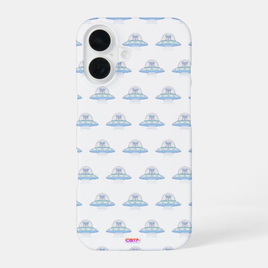 Ufodog logo2 iPhone 16 hoesje (Achterkant)
