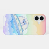 Ufodog logo 45g Clouds iPhone 16 Hoesje (Achterkant horizontaal)