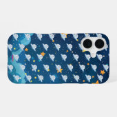 Ufodog logo 45g starry night iPhone 16 hoesje (Achterkant horizontaal)