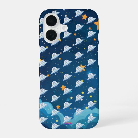 Ufodog logo 45g starry night iPhone 16 hoesje (Achterkant)