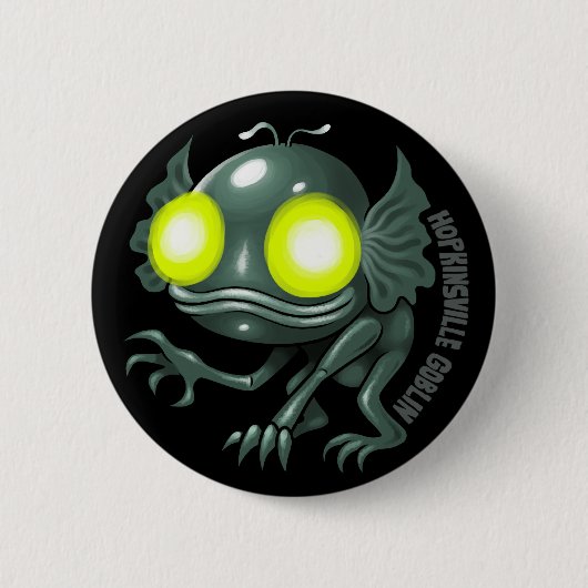 UFOLOGIE: Hopkinsville Goblin Ronde Button 5,7 Cm (Voorkant)