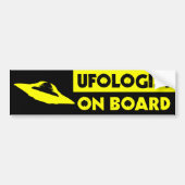 UFOLOGIST AAN BOORD Bumpersticker (Voorkant)