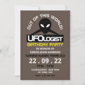 UFOlogist Party, Birthday Kaart (Voorkant)