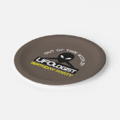 UFOlogist Party, Birthday Papieren Bordje (Gekanteld)