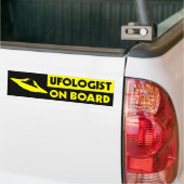 UFOLOOG AAN BOORD Bumpersticker (Op Truck)