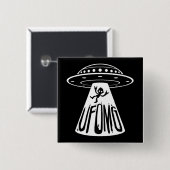 UFOMG VIERKANTE BUTTON 5,1 CM (Voorkant /achterkant)